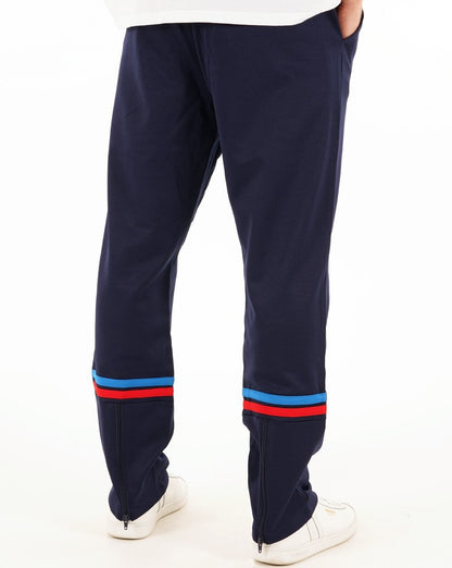 Sergio Tacchini Zip Bottom Track Pants Navy/French Blue