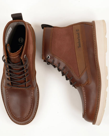 Timberland Britton Mills Mid Lace Waterproof Boot Rust Full Grain