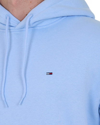 Tommy Jeans Flag Patch Hoodie Light Blue