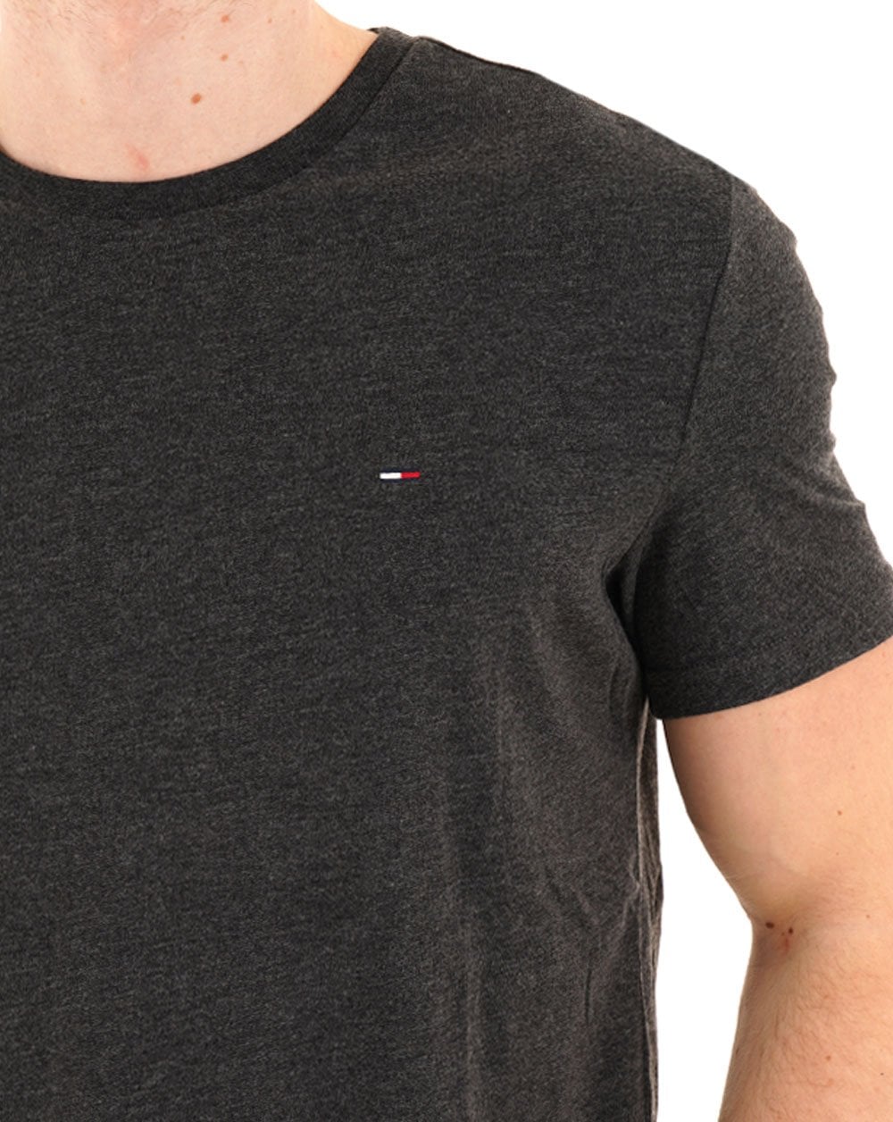 Tommy Jeans Jaspe T Shirt Black Heather