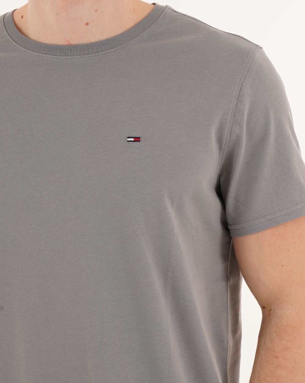 Tommy Jeans Slim Fit T Shirt Gravel Grey