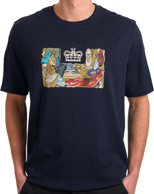 Weekend Offender Weekend Offender D'arblay Graphic Tee Navy